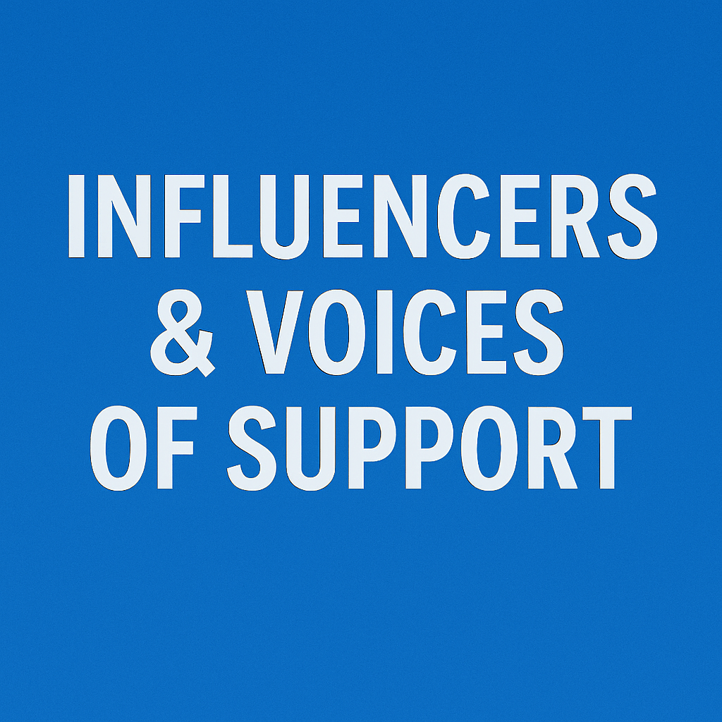 influancers support israel