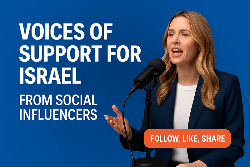 support israel, social influancers for israel