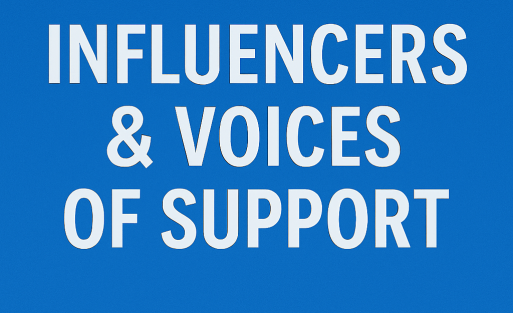 influancers support israel